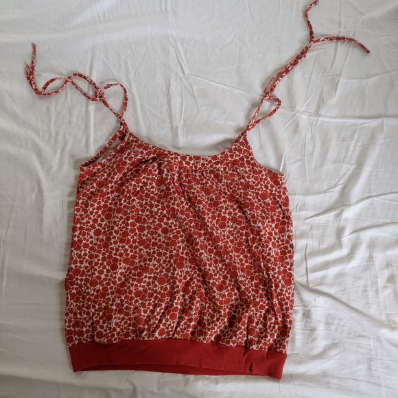 Marc Jacobs Tie String Floral Print Tank Top - Picture 2 of 4